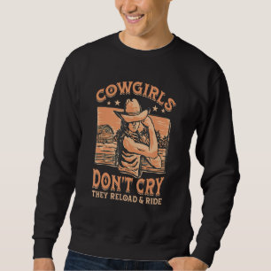 Sweatshirt Les filles ne pleurent pas qu'elles se rechargent 