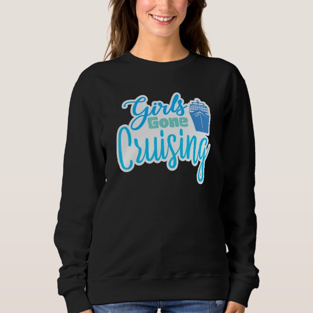 Sweatshirt Les Filles Partent Croisière Drôle Croisière Batea (Devant)