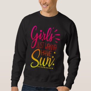 Sweatshirt Les Filles Veulent À Sun Beach Vacances Essentials