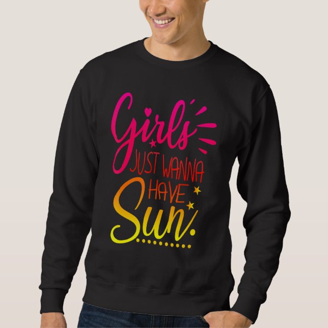 Sweatshirt Les Filles Veulent À Sun Beach Vacances Essentials (Devant)