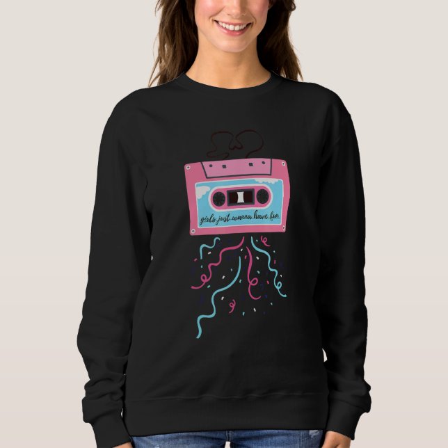 Sweatshirt Les Filles Voulaient Juste Avoir Amusant Pink Mixt (Devant)