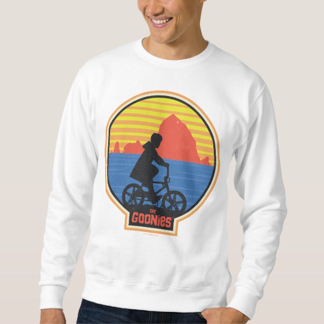 Sweatshirt Les Goonies Retro Mikey équitation Vélo Graphique (Devant)