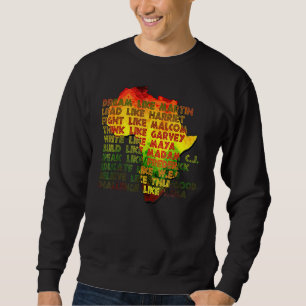 Sweatshirt Les grands dirigeants africains américains Mois de