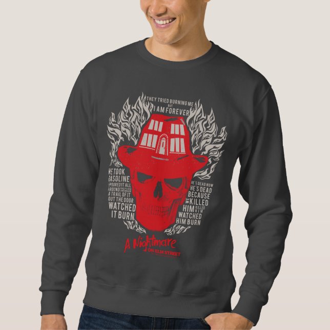 Sweatshirt Les Griffes de la nuit | Ils Ont Essayé De Me Brûl (Devant)