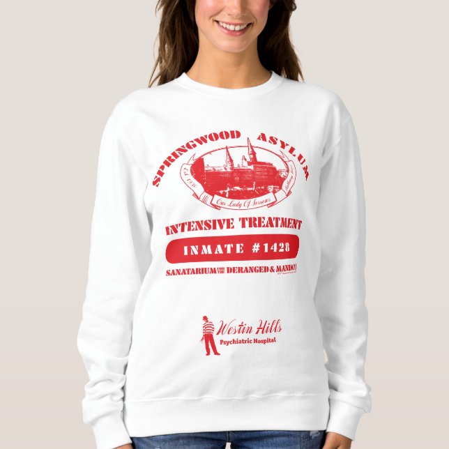 Sweatshirt Les Griffes de la nuit | Springwood Asylum (Devant)