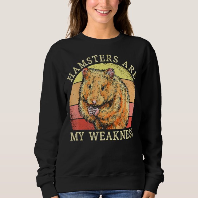 Sweatshirt Les hamsters sont ma faiblesse Hammy Amour (Devant)