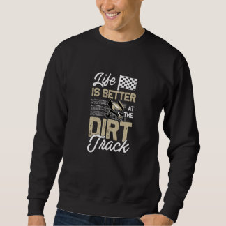 Sweatshirt Les Hommes À La Course Dirt Track