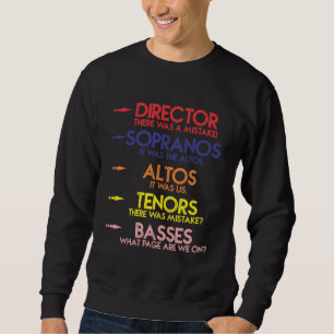 Sweatshirt Les hommes chanteurs de choeur drôle de musique