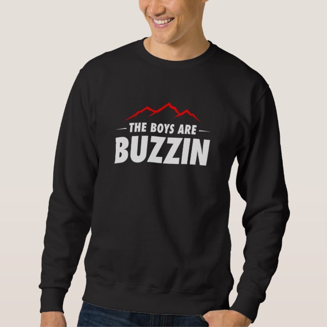 Sweatshirt Les Hommes Les Garçons Sont Buzzin (Devant)