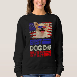 Sweatshirt Les hommes meilleur Chihuahua papa jamais le drape