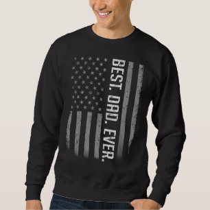 Sweatshirt Les Hommes Meilleur Papa Jamais Usa American Flag 