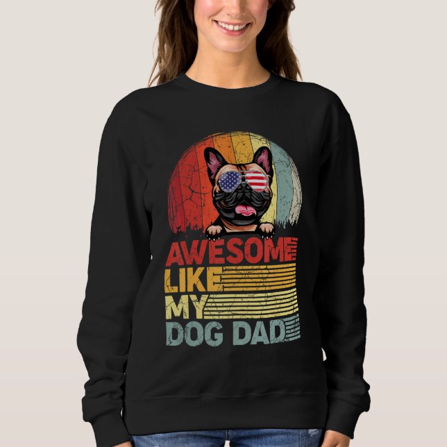 Sweatshirt Les Hommes Perturbés Français Buldog Awesome Comme (Devant)