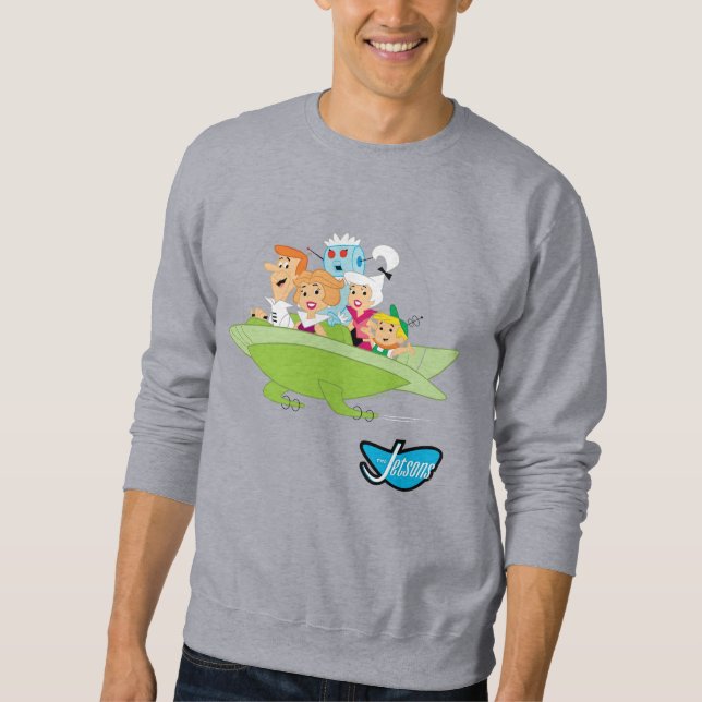 Sweatshirt Les Jetsons | La Voiture Volante Familiale (Devant)