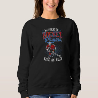 Sweatshirt Les Joueurs De Hockey Du Minnesota Marchent Sur L'