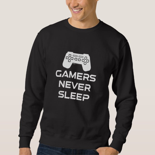 Sweatshirt Les joueurs ne dorment jamais (Devant)