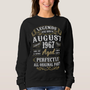 Sweatshirt Les Légendes Sont Nées En Août 1967 55ème Annivers