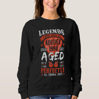 Sweatshirt Les Légendes Sont Nées En Août 1998 Onglet de guit