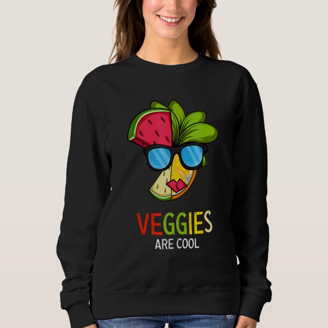 Sweatshirt Les légumes sont Cool végétarien avocat (Devant)