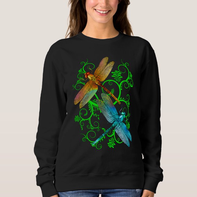 Sweatshirt Les libellules dans le jardin (Devant)