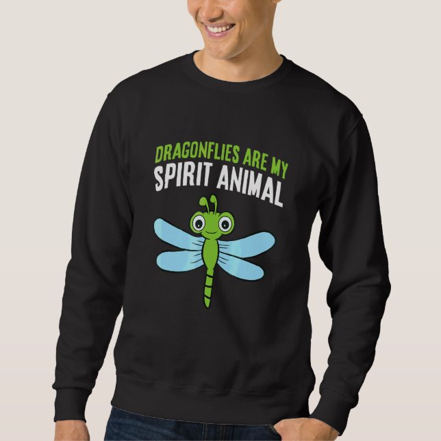 Sweatshirt Les libellules sont mon animal spirituel  Libellul (Devant)