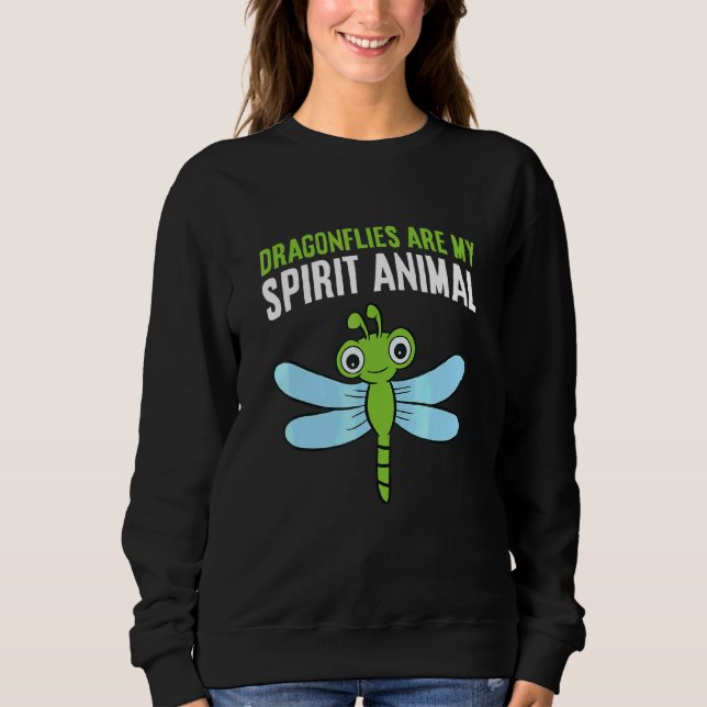 Sweatshirt Les libellules sont mon animal spirituel  Libellul (Devant)