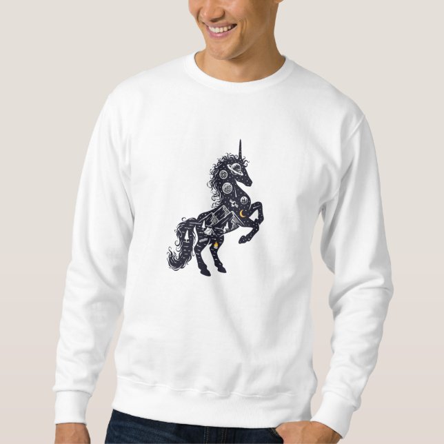 Sweatshirt les licornes et l'univers (Devant)