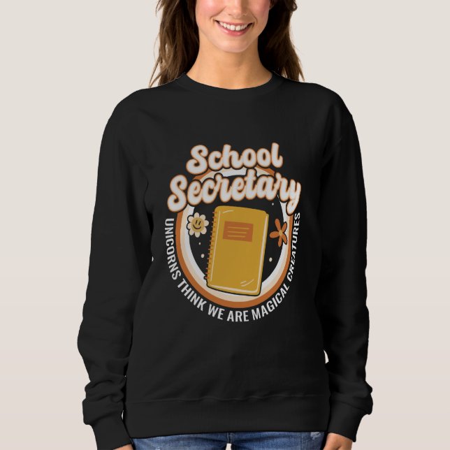 Sweatshirt Les licornes pensent que nous sommes des créatures (Devant)