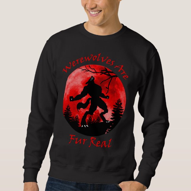 Sweatshirt Les loups-garous sont quatre vrais (Devant)