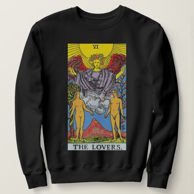 Sweatshirt Les Lovers Tarot Card Tarots Lecture (Design devant)