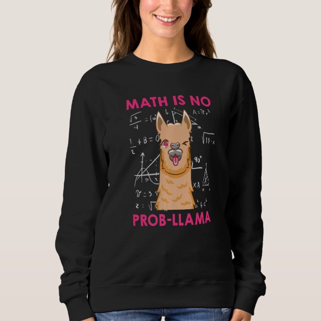 Sweatshirt Les maths ne sont pas un problème pour le professe (Devant)