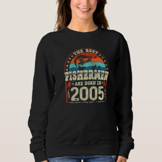 Sweatshirt Les Meilleurs Pêcheurs Sont Nés En 2005 Pêche Nais