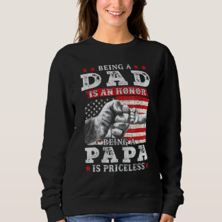 Sweatshirt Les Mens Être Papa Est Un Honneur Être Papa Est In