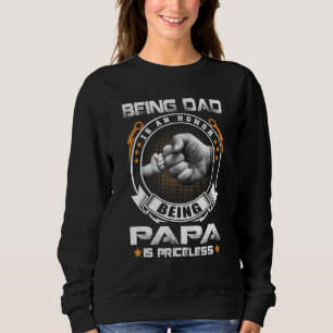 Sweatshirt Les Mens Être Papa Est Un Honneur Être Papa Est In