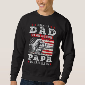 Sweatshirt Les Mens Être Papa Est Un Honneur Être Papa Est In
