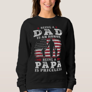 Sweatshirt Les Mens Être Papa Est Un Honneur Être Papa Est In