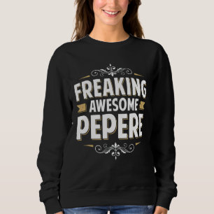 Sweatshirt Les Mens Fraîchissent Pepere Awesome Pour Papa Gra