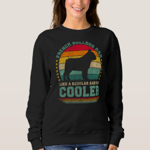 Sweatshirt Les Mens Français Buldog Papa Comme Un Papa Réguli