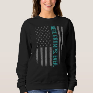 Sweatshirt Les Mens Meilleurs Grams Jamais Drapeau Américain