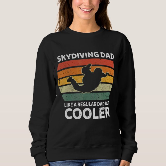 Sweatshirt Les Mens Rétro Skydirent Papa Comme Un Papa Réguli (Devant)