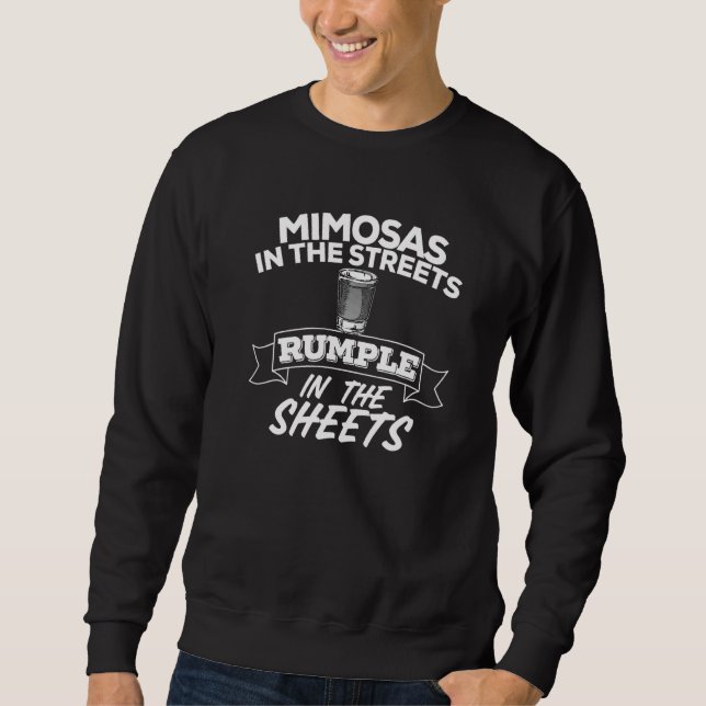 Sweatshirt Les Mimosas Dans Les Rues Rumplent Dans Les Feuill (Devant)