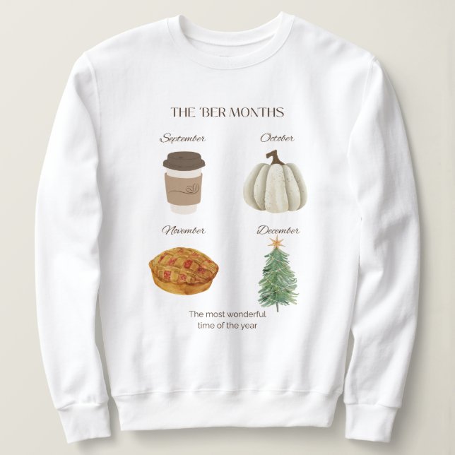 Sweatshirt Les mois les plus (Design devant)