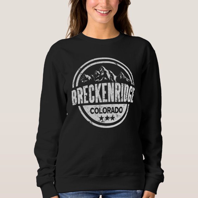 Sweatshirt Les montagnes de Breckenridge (Devant)