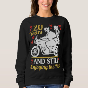 Sweatshirt Les Motocyclistes Se Marient 20 Ans Et Jouissent T