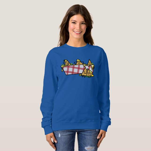 Sweatshirt Les Nachos ont fondu des puces de tortilla de (Devant entier)