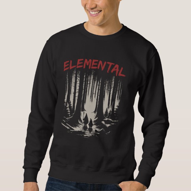 Sweatshirt Les nains élémentaires dans la forêt - Graphique V (Devant)