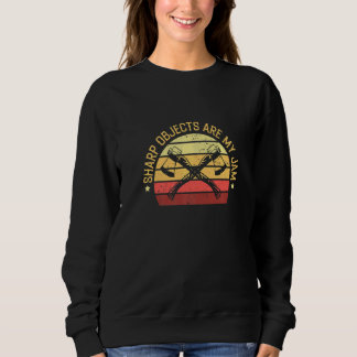 Sweatshirt Les Objets Sharp Sont Mon Jam Pour Une Paillette À