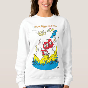 Sweatshirt Les œufs verts et le jambon Je ne les aime nulle