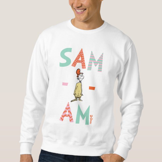 Sweatshirt Les œufs verts et le jambon | Sam-I-Am (Devant)