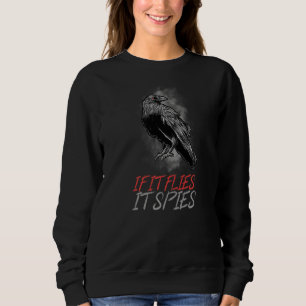 Sweatshirt Les oiseaux Crow ne sont pas de vrais mouvements s