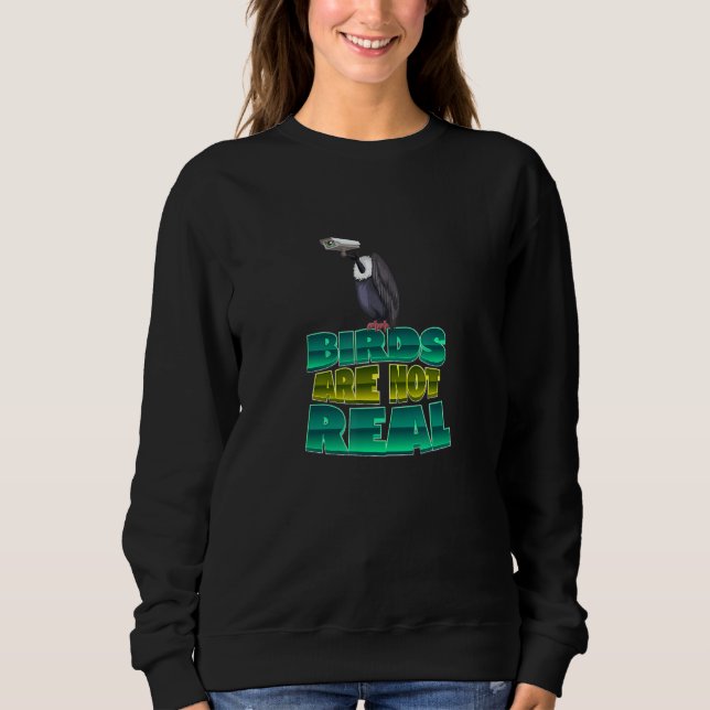 Sweatshirt Les oiseaux ne sont pas de vrais Inséparables Pige (Devant)